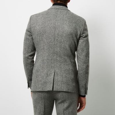 Grey Vito textured blazer
